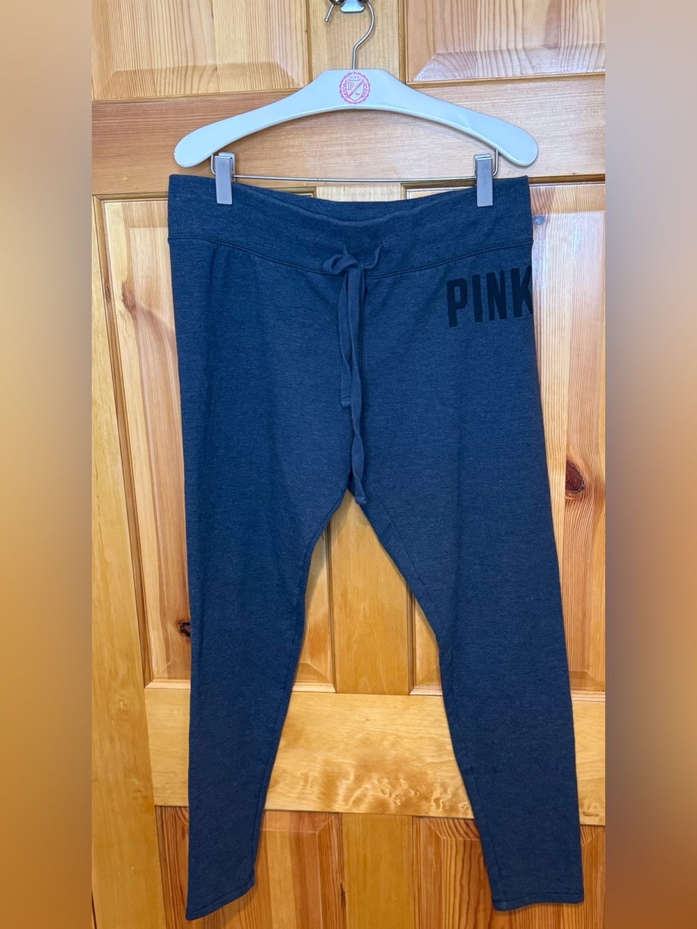 Victoria’s Secret Pink Gray Fleece Leggings Medium